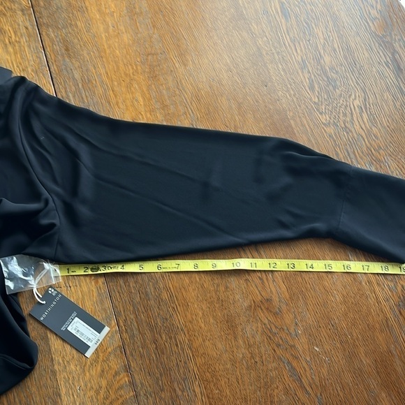 NWT Worthington Blouse Size 2X Georgette Style Fabric Collar Buttons Long Cuff - Picture 10 of 13